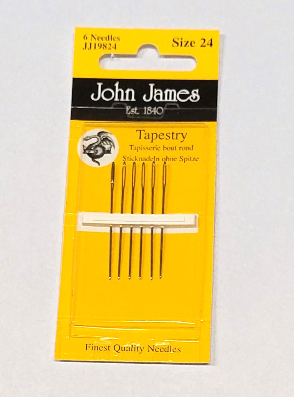 Jehly na vyšívání 6 ks, jehla vyšívací, gobelin, tapiserie